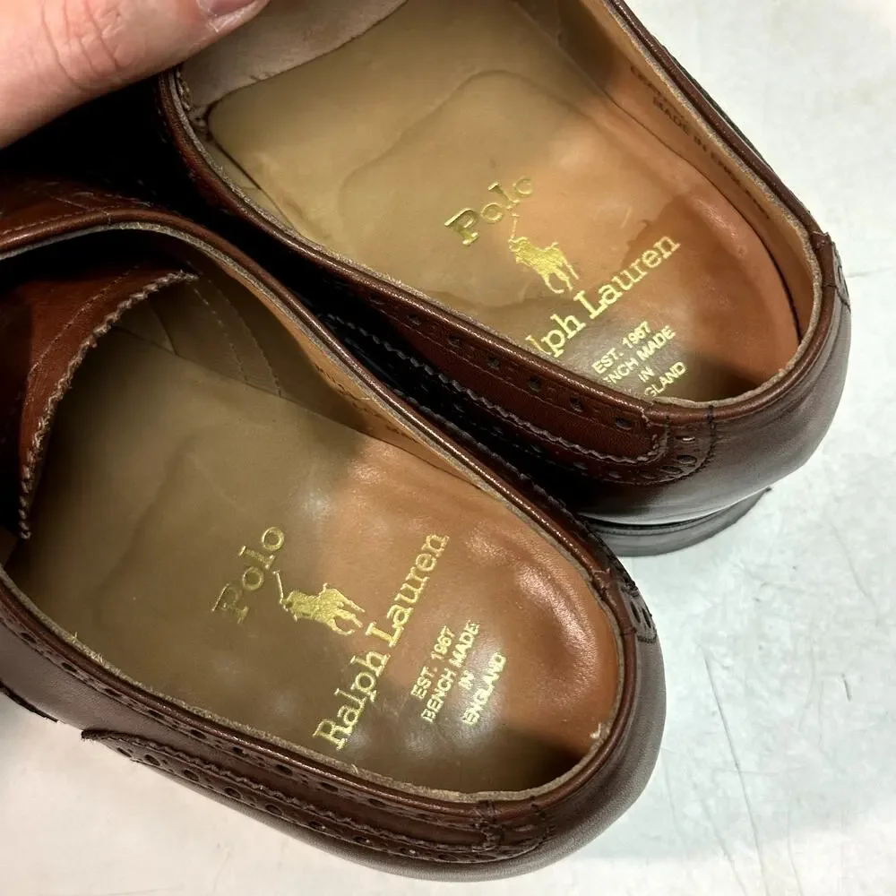 NEW HEELS Alfred Sargent x Polo Ralph Lauren Oxford Bal Wingtip England 8.5 D